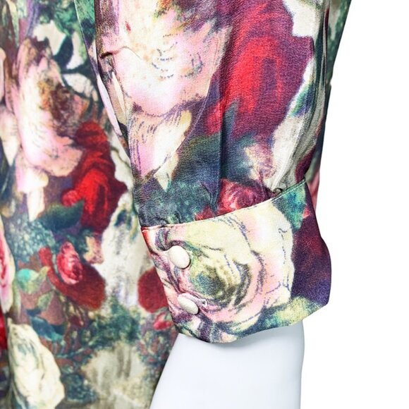 Garden Party Silk Floral Shift Dress - Picture 6 of 11